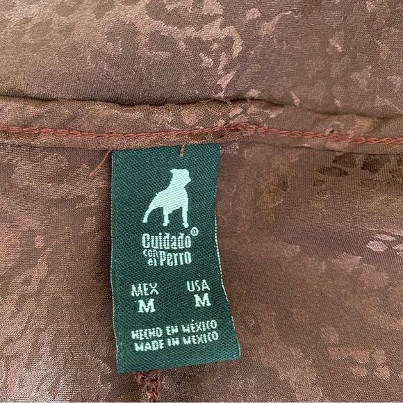 Cuidado con el Perro Spaghetti Straps Dress Burgundy Sexy Bodycon M - Picture 9 of 10